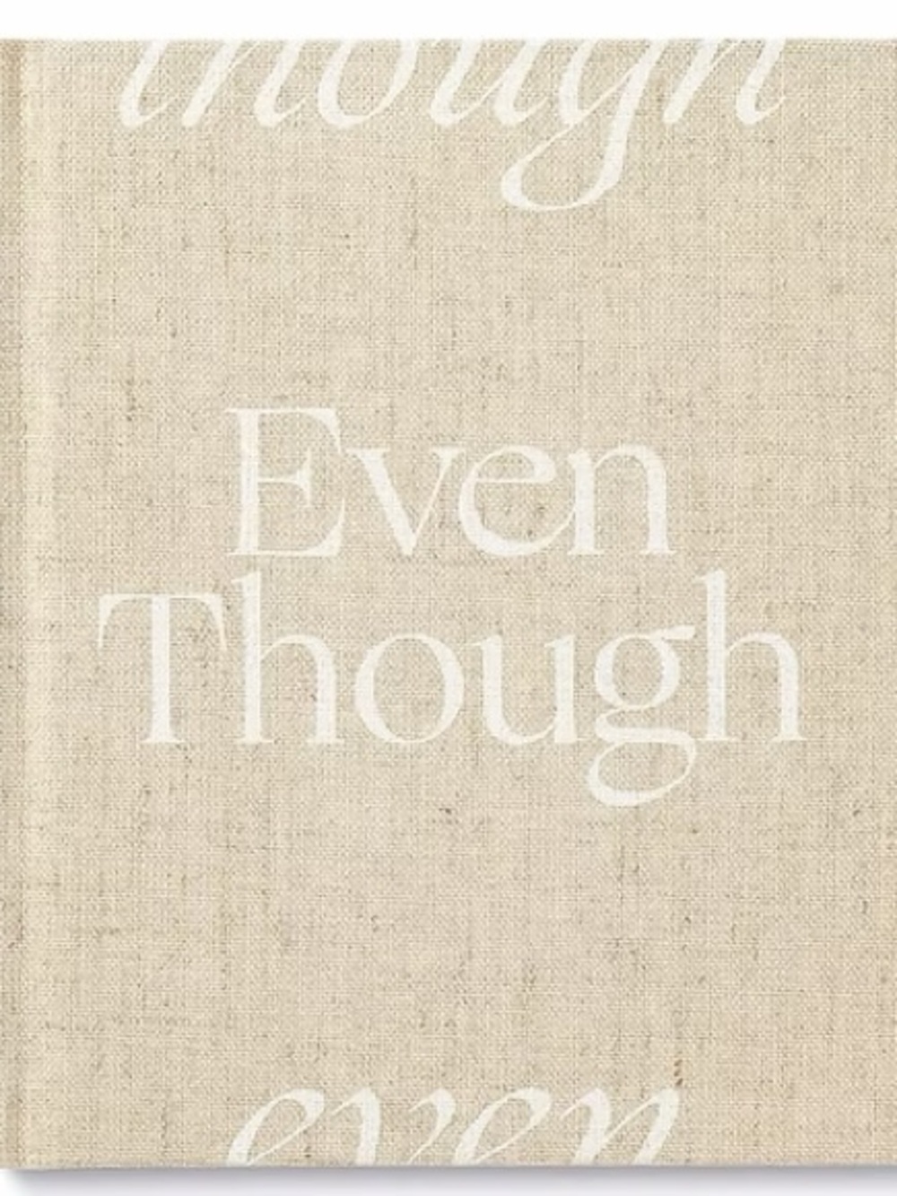 Canvas Wall Art "Even Though" in Natural Linen